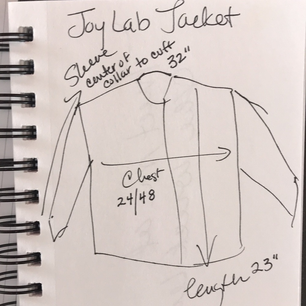 Joy Lab Dark Navy Blue Quilted Boxy Jacket XS - Picture 12 of 12